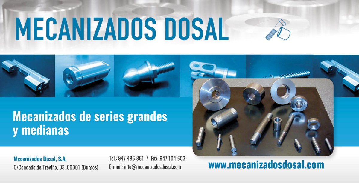 ✨¡Bienvenidos, MECANIZADOS DOSAL S.A., a la AEPV Burgos! 
Con +40 años de experiencia, son referentes en el sector del mecanizado, produciendo piezas para grandes y medianas series.
📍C/ Condado de Treviño, 83, Burgos
🌐mecanizadosdosal.com
#Asociados #CreciendoJuntos