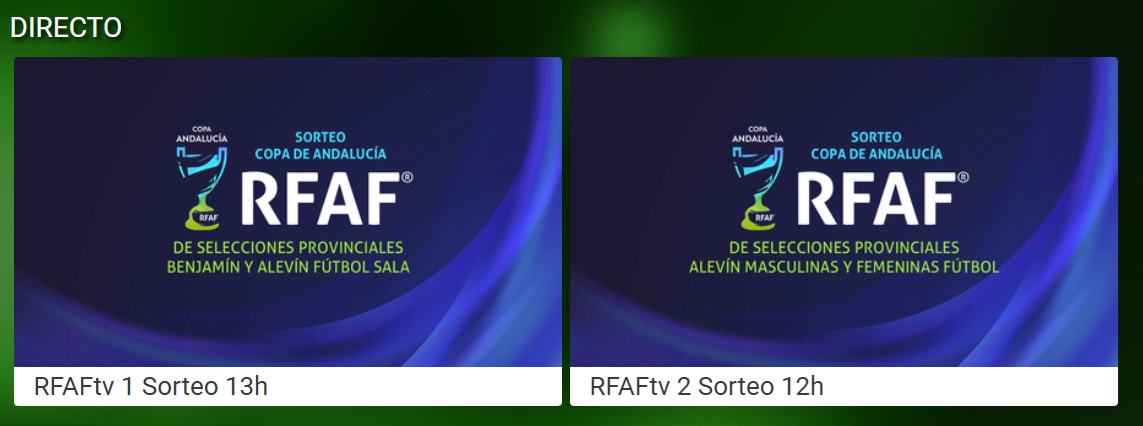 RFAF_tv's tweet photo. 🏆 𝘾𝒐𝙥𝒂𝙨 𝘼𝒏𝙙𝒂𝙡𝒖𝙘𝒊́𝙖
⚽️🥅 Nos vamos de 𝘚𝘰𝘳𝘵𝘦𝘰 𝘺 𝘗𝘳𝘦𝘴𝘦𝘯𝘵𝘢𝘤𝘪𝘰́𝘯 para arrancar con fuerza la semana.
📍 @AlmunecarAyto y @AytoElPuerto nos acogen a las 12.00 y 13.00h. en directo en #RFAFtv
▶️ https://t.co/WBKBHBBYEl
#SorteoRFAF https://t.co/fy9g6v8DeU