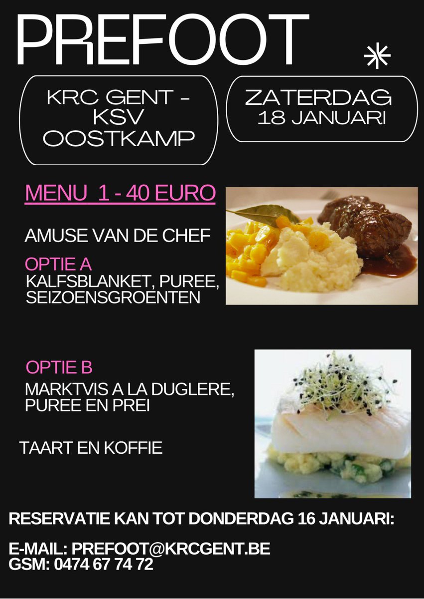 RacingGent's tweet photo. Schrijf je nu in voor de prefoot 🍴tegen KSV Oostkamp. https://t.co/7VLHjXg8ur