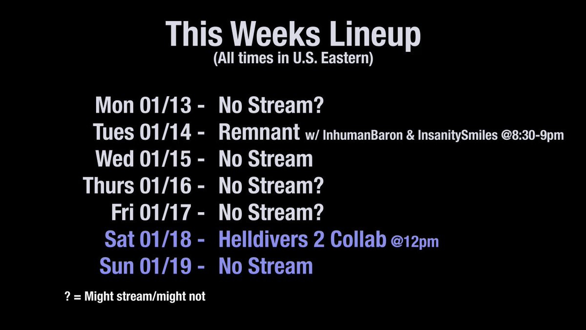 Woa, schedule happs