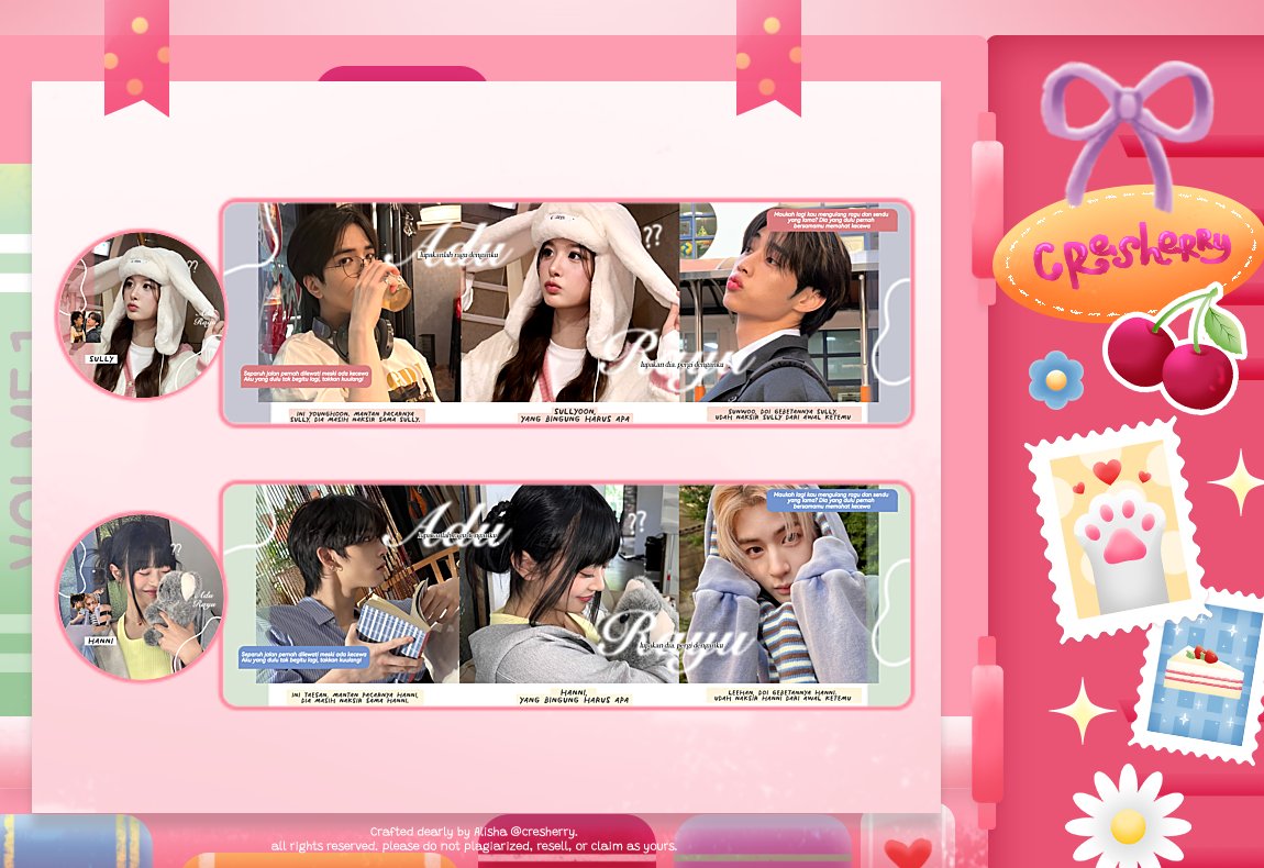 cresherry's tweet image. a retweet will be appreciated 🐈🍀🍒

hai, aku punya 8 ready stock dari katalog baruku 'adu rayu' yang bisa temen-temen take malam ini!

⭐ jam 19.15 wib
🩷 via DM

untuk info lengkap, boleh scroll &amp;amp; cek alt ya. makaci banyaaaaak sebelumnya&amp;gt;__&amp;lt; #zonauang #zonaba