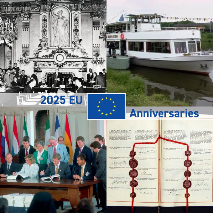 EEAthina's tweet photo. Νέα χρονιά, νέα ορόσημα!

Το 2025 είναι γεμάτο με συναρπαστικές επετείους για την 🇪🇺.

Τα ορόσημα αυτά έθεσαν τα θεμέλια για να γίνει η 🇪🇺 όπως την ξέρουμε σήμερα ↓

#EUArchives https://t.co/R2sOTmIVOx