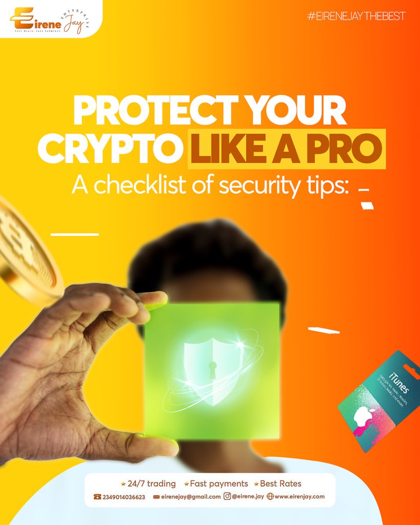 eirenejay_'s tweet photo. Keep your crypto secure ‼️
share this post with your friends and help them stay safe too! https://t.co/Y75SvKU6q6