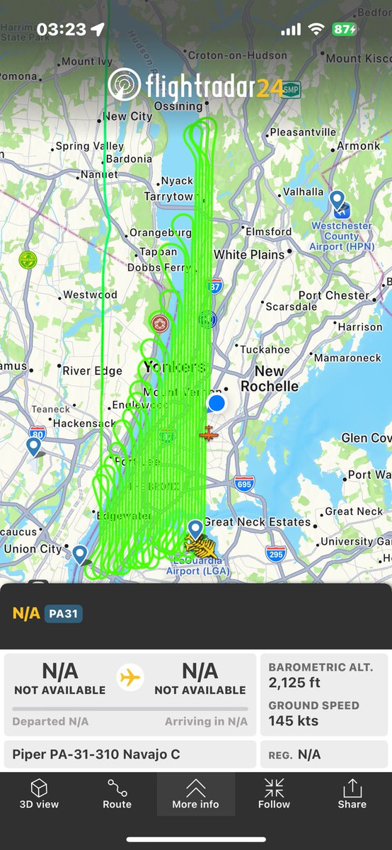 oshma's tweet image. This #plane, with no identifying information, has an interesting #flightpattern. #Mapping?