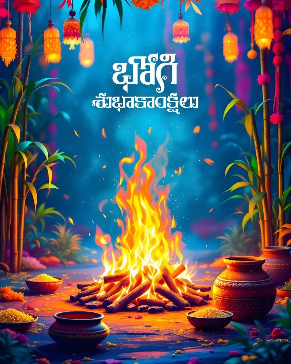 As the fire of Bhogi burns brightly, may it take away all your worries and fill your heart with positivity. Wishing you a joyful festival ahead!
🙏**Happy Bhogi** 💐
#BhogiCelebrations #Bhogi2025