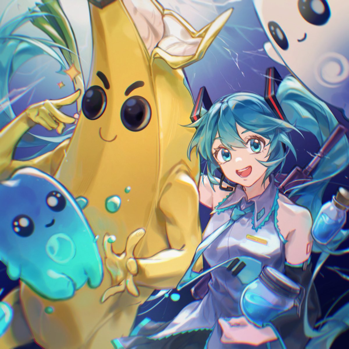 一緒に戦いましょう！
#FortniteArt #Fortnite #初音ミク #Miku #peely