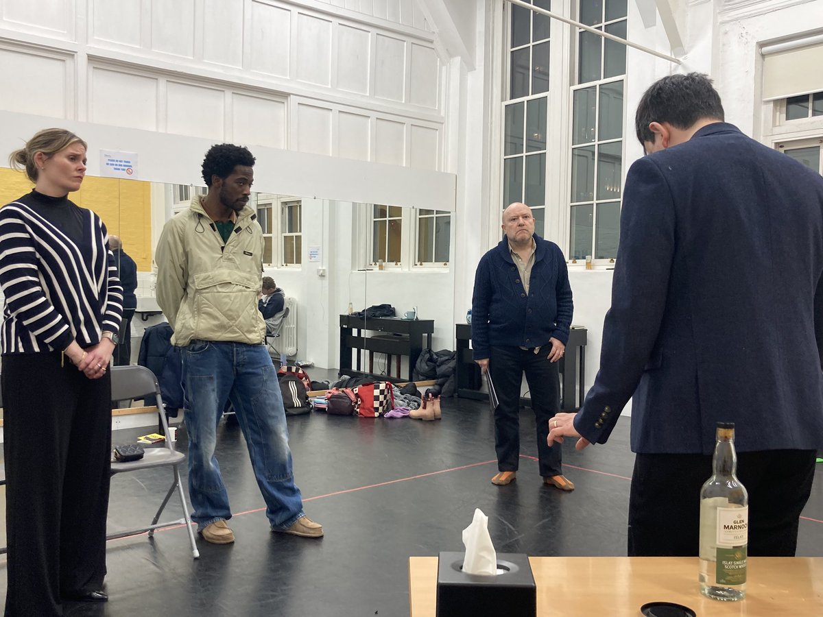 Rehearsals for BULL in full swing! We open in Sheffield on Thursday and we can’t actually wait 🎭🔴

BULL UK Regional Tour 2025 
#MikeBartlettPlay #Rehearsals #TheatreLife