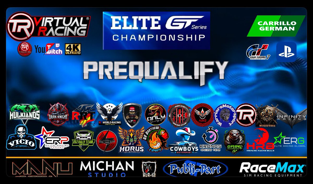 Comienza 2025 con la 6ª edición de la Champions en GT7 de <a href="/TRVirtualRacing/">Titanium Red Virtual Racing</a> <a href="/Titanium__Red/">Titanium__Red / M.Lucas</a> . Suerte a todo el mundo  esta noche desde las 21:00 twitch.tv/titanium__red