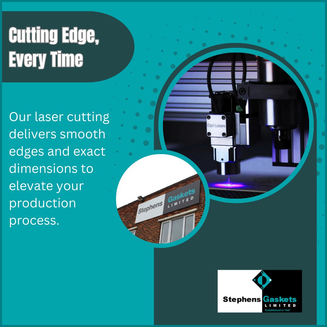 stephensgaskets's tweet photo. Precision and Speed, Combined
Our advanced laser cutting achieves exact results fast. Meet deadlines without compromising quality.
See how we deliver on time: https://t.co/EHBdZJvdGO
#LaserEfficiency #ManufacturingSpeed #QualityEngineering #StephensGaskets https://t.co/wRRi7R0JiS