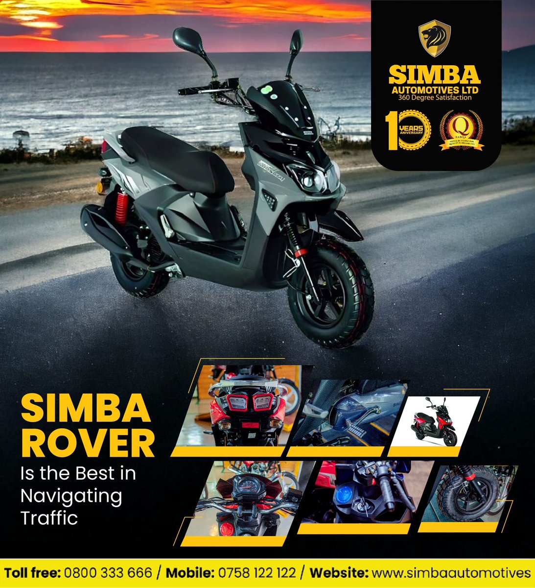SimbaAutomotiv1's tweet image. Meet the Simba Rover your ultimate traffic navigator! Say goodbye to gridlock and hello to smooth rides through the busiest streets. Compact, efficient, and built for adventure. Ride smarter, ride Simba! 
#SimbaRover #TrafficNavigator #RideWithEase #BikeLife #SimbaAutomotives