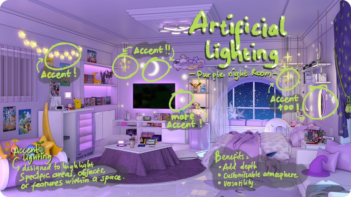Omorphia1's tweet image. Today&apos;s tips: artificial lighting for your room 💡✨