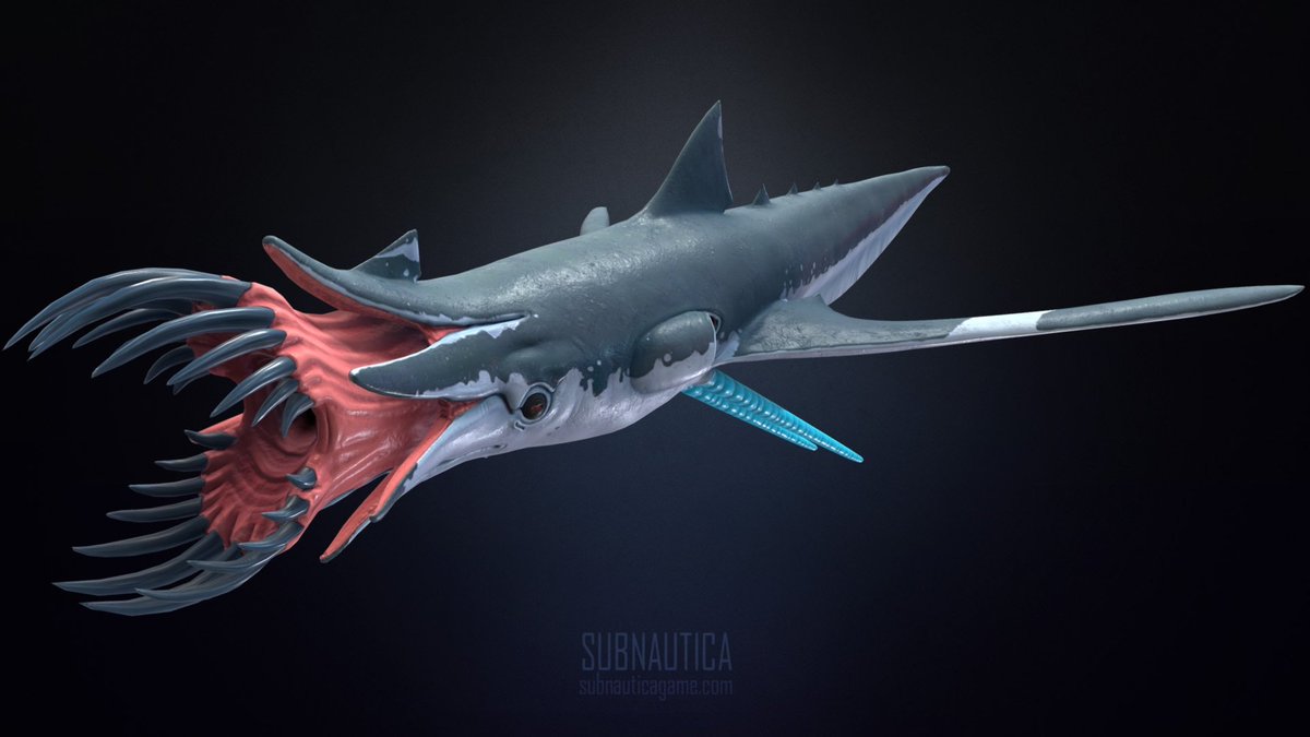 rupi1123's tweet photo. I finished with Squidshark from subnautica below zero, I was struggling with the normal map mostly.

#rule34
#rule34art 
#r34
#Subnautica_below_zero
#Subnautica
#NSFW 
#blendernsfw
#blender
#b3d
#Squidshark
#3dart
#3dnsfw https://t.co/QCa2J2WgPY