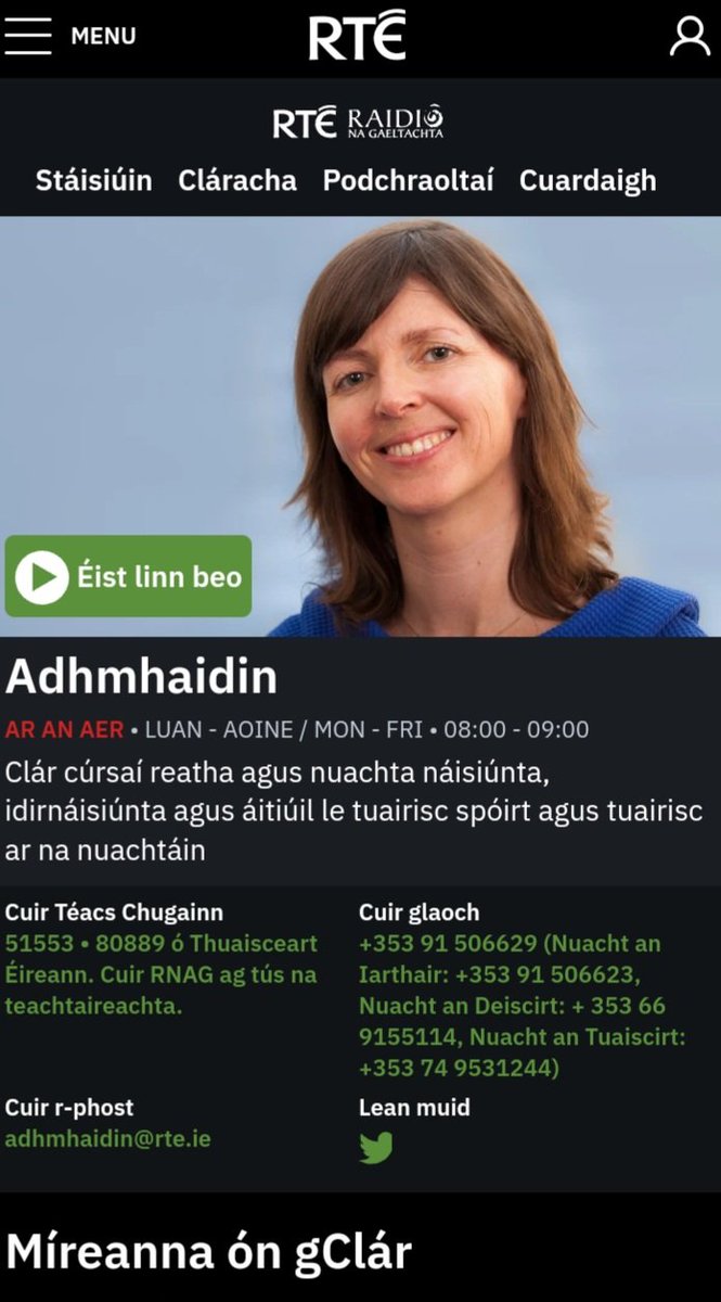 Derek Hollingsworth (@derekholly7) on Twitter photo Ag tiomáint go Muineachán chun oibriú agus ag éisteacht le <a href="/Adhmhaidin/">Adhmhaidin</a> ar <a href="/RTERnaG/">Raidió na Gaeltachta</a>
#100daysofGaeilge Ag tiomáint go Muineachán chun oibriú agus ag éisteacht le <a href="/Adhmhaidin/">Adhmhaidin</a> ar <a href="/RTERnaG/">Raidió na Gaeltachta</a>
#100daysofGaeilge