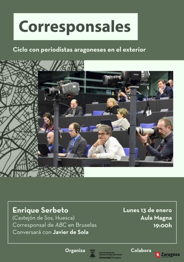 Universidad Zaragoza (@unizar) on Twitter photo Recuerda!!
Esta tarde a las 19h en #Paraninfo, en el ciclo <a href="/culturauz/">Cultura UZ</a> #Corresponsales, encuentro con <a href="/EnriqueSerbeto/">Enrique Serbeto</a>, corresponsal de <a href="/abc_es/">ABC.es</a> en Bruselas.
Conversará con <a href="/javier_desola/">🎙Javier de Sola</a> de <a href="/aragonradio/">Aragón Radio</a>.
👇👇👇 Recuerda!!
Esta tarde a las 19h en #Paraninfo, en el ciclo <a href="/culturauz/">Cultura UZ</a> #Corresponsales, encuentro con <a href="/EnriqueSerbeto/">Enrique Serbeto</a>, corresponsal de <a href="/abc_es/">ABC.es</a> en Bruselas.
Conversará con <a href="/javier_desola/">🎙Javier de Sola</a> de <a href="/aragonradio/">Aragón Radio</a>.
👇👇👇