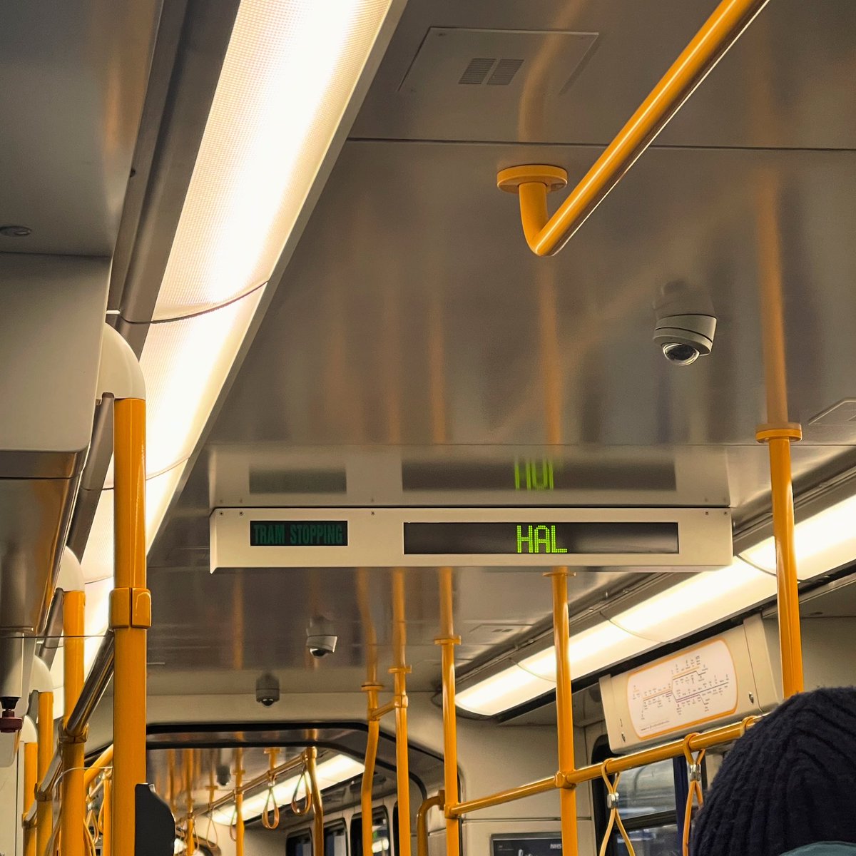 Given today’s UK government announcement about supercharging the use of artificial intelligence, Sheffield’s Supertram network seems to have got going straightaway. #ai #2001aspaceodyssey #hal2001 #artificialintelligence #publictransport #tram