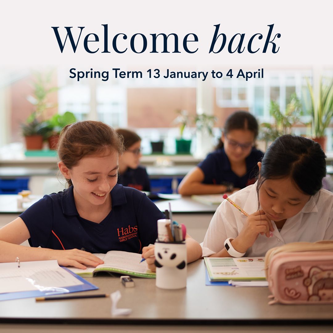 habsgirlsschool's tweet photo. A warm welcome back to all Habs Girls!

We hope you had a festive Winter break filled with joy and look forward to a new Spring Term together.🌸

#WelcomeBack #NewTerm #Spring https://t.co/0PUlNME9L6