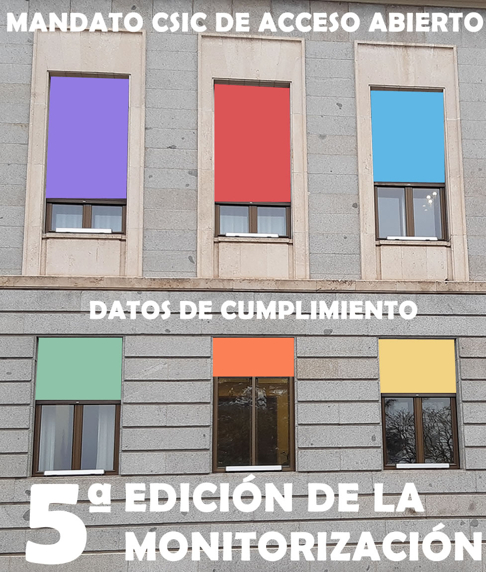 Digital.CSIC (@digitalcsic) on Twitter photo La quinta edición del Portal Monitor del Mandato CSIC de acceso abierto está ya disponible en digital.csic.es/sites/monitor_…
Noticia destacada con los principales hitos en bibliotecas.csic.es/es/quinto-port… La quinta edición del Portal Monitor del Mandato CSIC de acceso abierto está ya disponible en digital.csic.es/sites/monitor_…
Noticia destacada con los principales hitos en bibliotecas.csic.es/es/quinto-port…