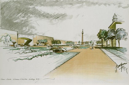 Tomorrow Dr James Greenhalgh <a href="/unilincoln/">University of Lincoln, UK</a> talks about "all the Hulls that could have been" post-War, including Sir Patrick Abercrombie's plan of 1945; his vision for Queens Gardens pictured. Tuesday 14 January 12.30. Admission free.
<a href="/Hull_Museums/">Hull Museums</a> <a href="/hull_libraries/">Hull Libraries</a> <a href="/jimmygreenhalgh/">James Greenhalgh</a>