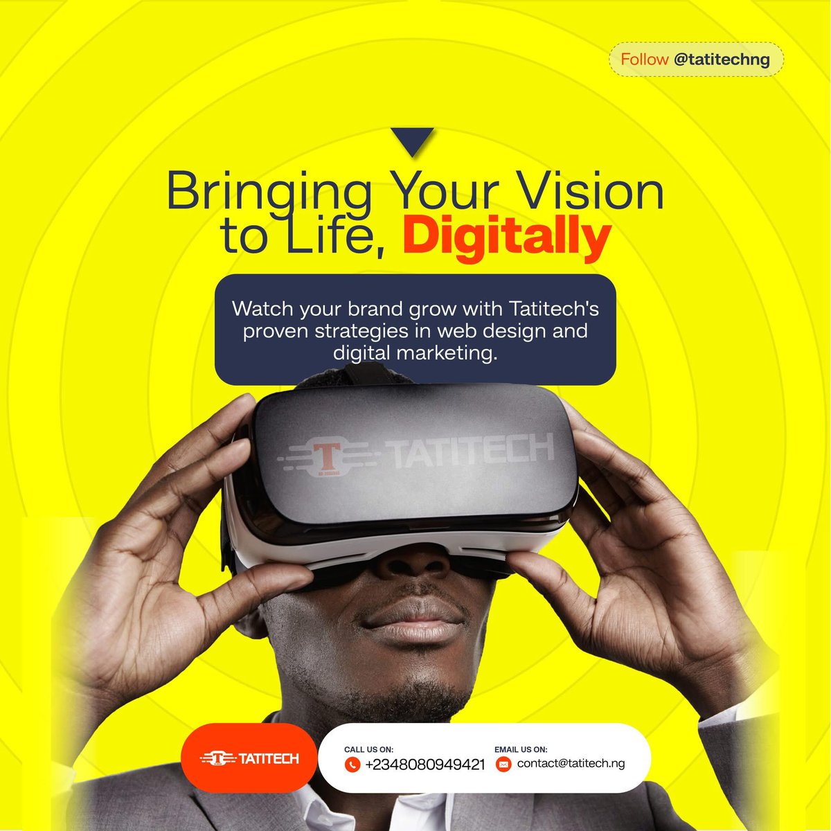 Tatitechng's tweet photo. Have a business idea? Let us help you create that image in your mind.

#digitalmarketing #onlinemarketing #socialmediamarketing #it #itconsultants #socialmedia #onlinemedia #internetmarketing #tatitech https://t.co/571BtxRoeN