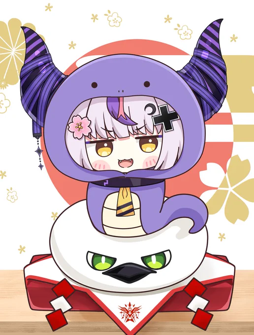 巳年ラプ様#laplus_artdesu #ホロライブ 