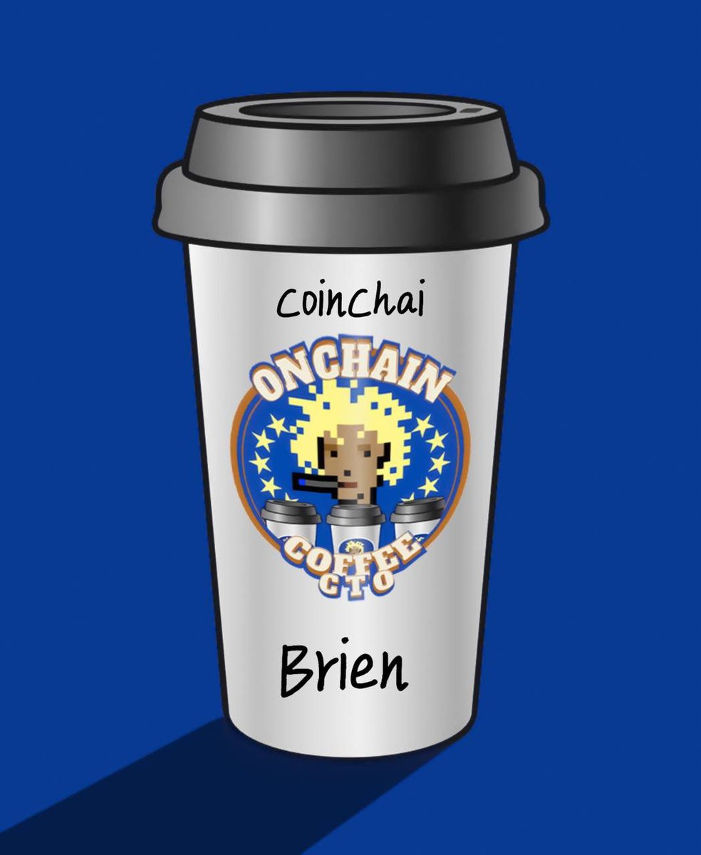 CoffeeBaseCTO's tweet photo. One Coinchai for Brien!! @brian_armstrong ☕️
Here’s your order.
Enjoy!
#Coffee #Wrongname #CoffeeTime #CoffeeLovers https://t.co/FFDfcFOsfu