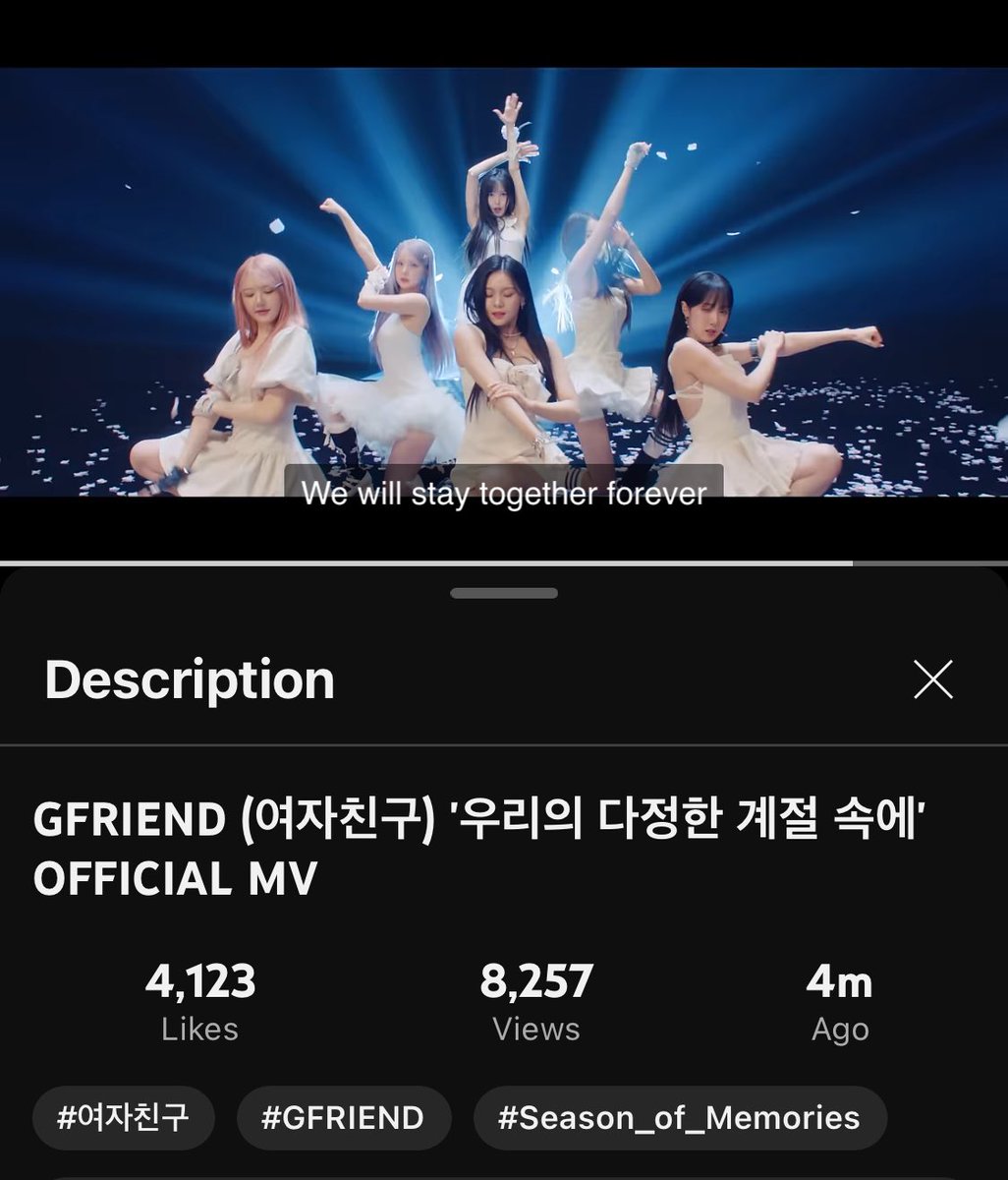 starfess's tweet photo. -star MV GFRIEND AKHIRNYA RILIS!!! 

100000000000/10 ini mah sender auto mewek padahal di mv nya pada happy😭😭😭 https://t.co/p7Ci2td17x