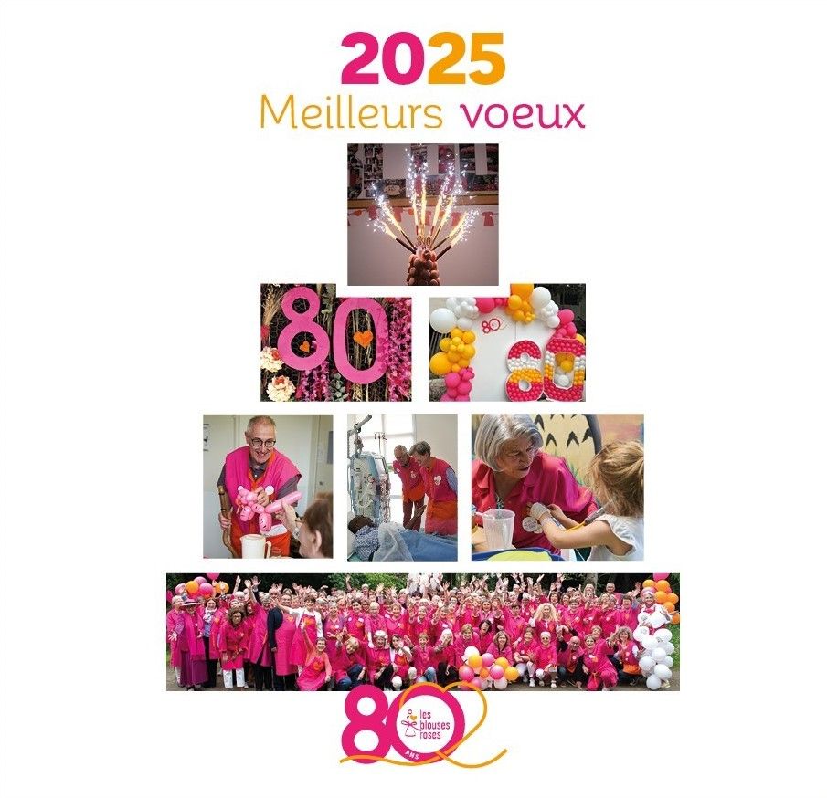🎉 Bonne année 2025 ! 🎉
Les 4 500 Blouses et Blousons Roses vous souhaitent une année pleine de douceur, de projets et d'engagement 🫶
Envie de faire partie de cette belle aventure ?
Rejoignez-nous en tant que #bénévole 👇
lesblousesroses.asso.fr/fr/devenir-ben…