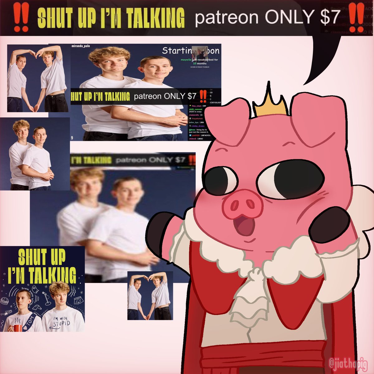 JiaThaPig's tweet photo. Shut Up I'm Talking for ONLY $7 ⁉️⁉️⁉️

#technofanart #technobladefanart https://t.co/c9fLjzwqSw