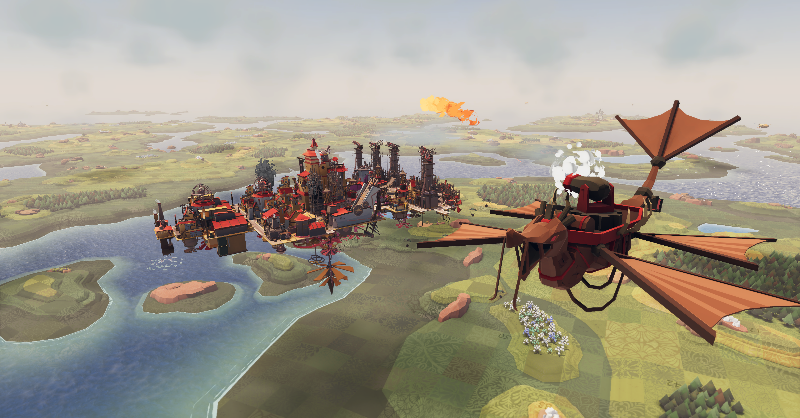 StrayFawnStudio's tweet photo. Build your sky city and defeat enemy pirates while exploring a vast landscape in this Open World RPG City Builder, Airborne Empire! 🎈☁️

👇OUT NOW on Steam👇
https://t.co/48iJOgn43p