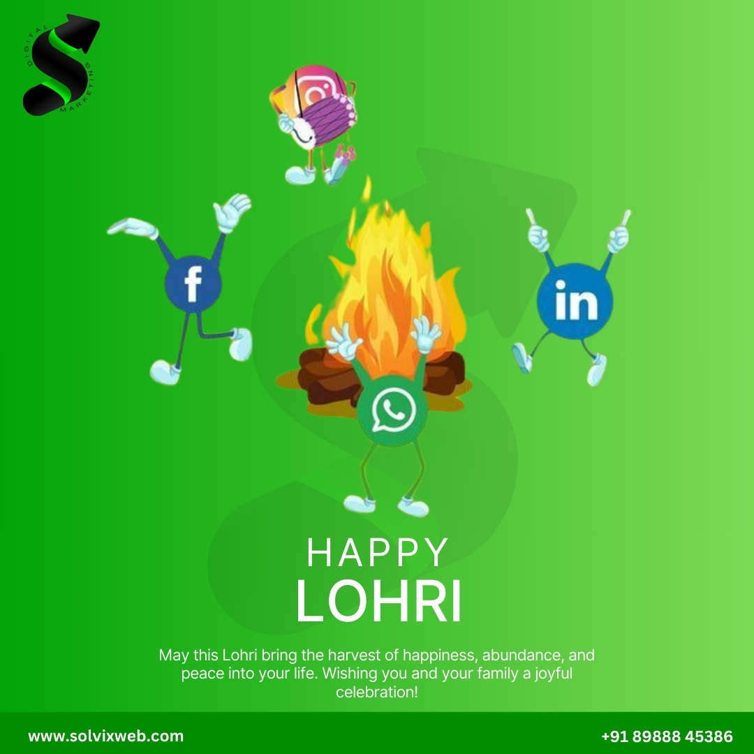 Solvix_Web's tweet image. Happy Lohri 
👉Explore with @solvix_web For more information
#seo #digitalmarketing #marketing #socialmediamarketing #socialmedia #webdesign #branding #business #solvix #contentmarketing #website #marketingdigital #searchengineoptimization #google #ecommerce #webdevelopment