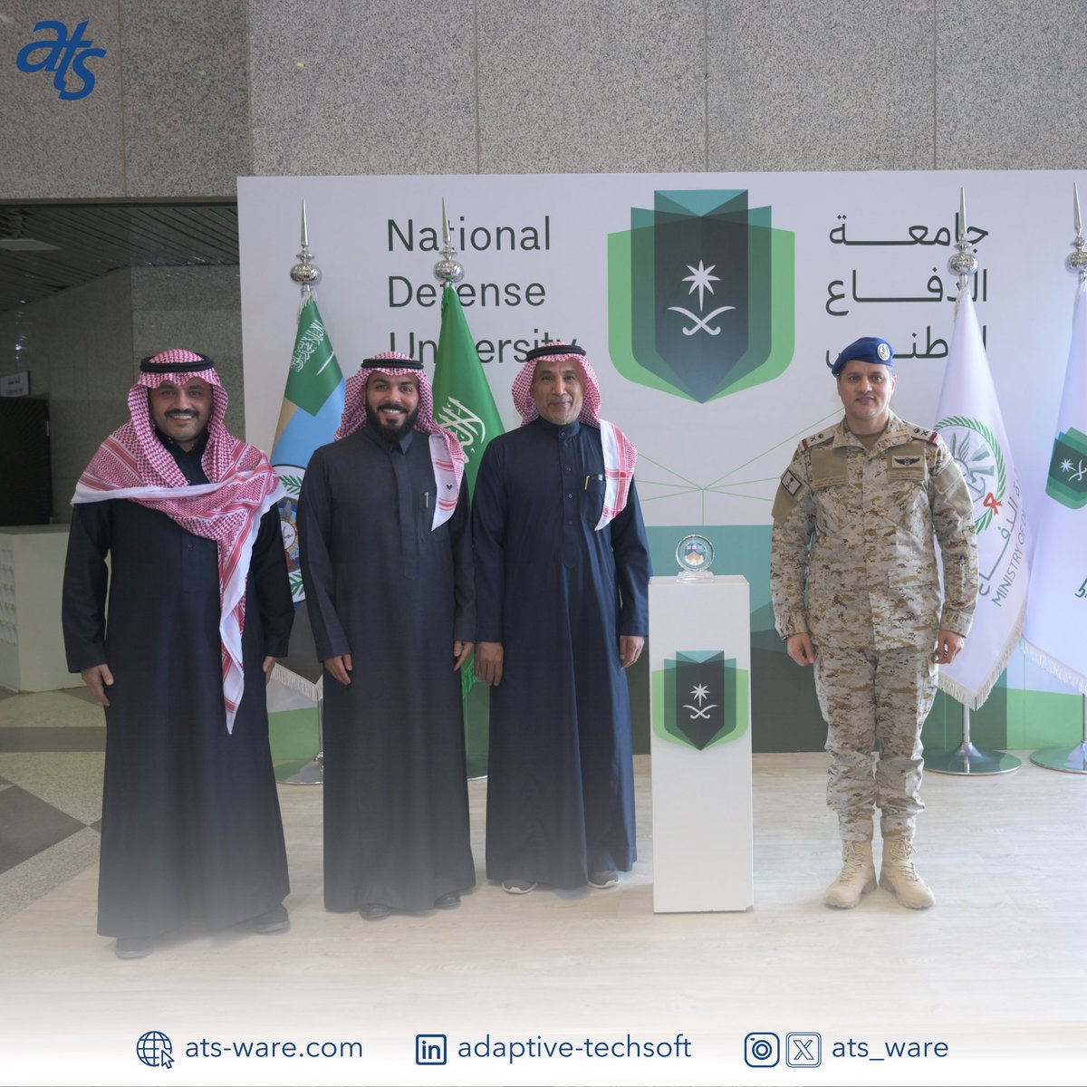ats_ware's tweet photo. من منطلق اهتمامنا في ATS على تشجيع الإبداع ومسؤوليتنا الاجتماعية نحو المجتمعات التعليمية❗️🎓

سعدنا برعاية مجلة القيادة والأركان التابعة لجامعة الدفاع الوطني@modgovksa 

نشكر إدارة فريق المجلة على هذا التكريم ، ونتطلع لإبداعاتكم.

#Adaptive_TechSoft
#eregister
#ats https://t.co/m7MspH5swi