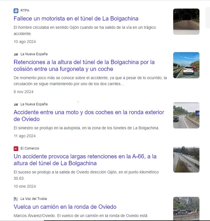 CesRivas's tweet photo. Hoy un nuevo accidente por colisión múltiple en el tramo de la A-66 , dirección Gijón, que circunvala la ciudad de #Oviedo, sí el tramo donde sólo hay 2 carriles , cuando debería de haber 3, y si somos serios los túneles de la Bolgachina una ratonera que debería desaparecer. https://t.co/wHBx81jRiT