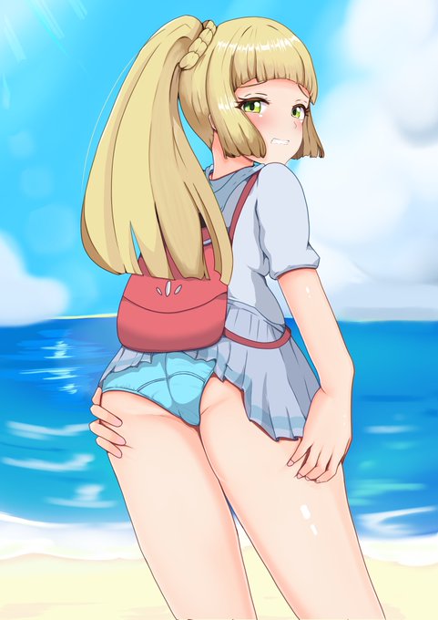 リーリエちゃんのスカートが大変なことに 