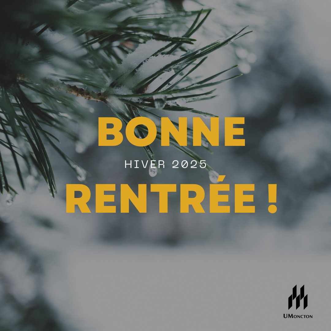 ❄️📚 Bonne rentrée à toutes et à tous pour ce semestre d'hiver ! 📚❄️