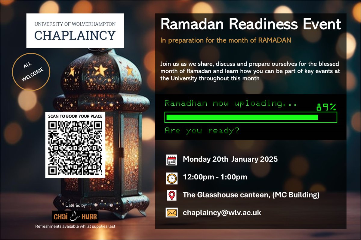 Ramadan Readiness Event
In preparation for the month of RAMADAN

Click here to register: forms.office.com/e/440fiCLg7C