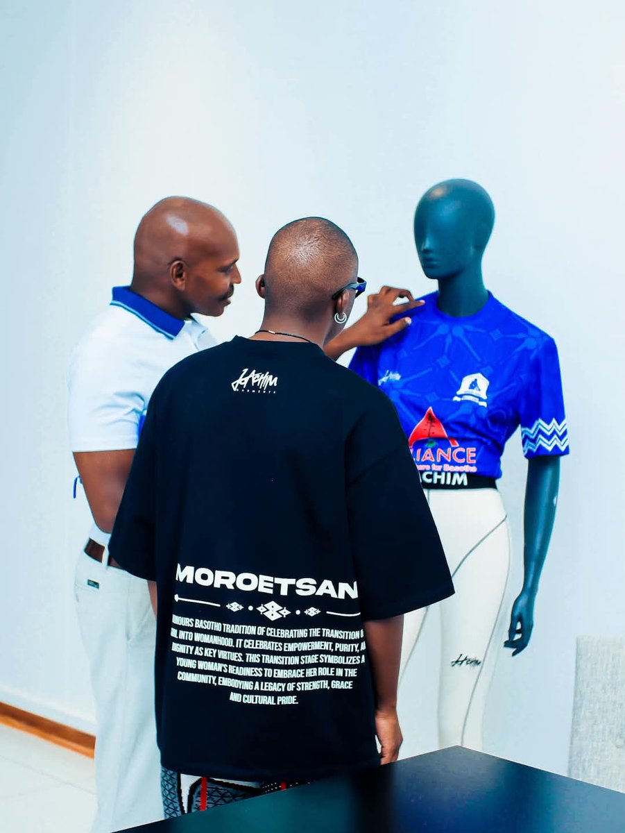 Chrisstheko's tweet photo. Brands:

Matlama partners with renowned apparel brand Joachim Garments to create both home &amp; away kits for MATLAMA FC, celebrating rich history of King Moshoeshoe I’s forces.
Only off-field apparel &amp; replicas are available, while the playing kits will launch in the 2025/26 season https://t.co/xFa8mhyDCm