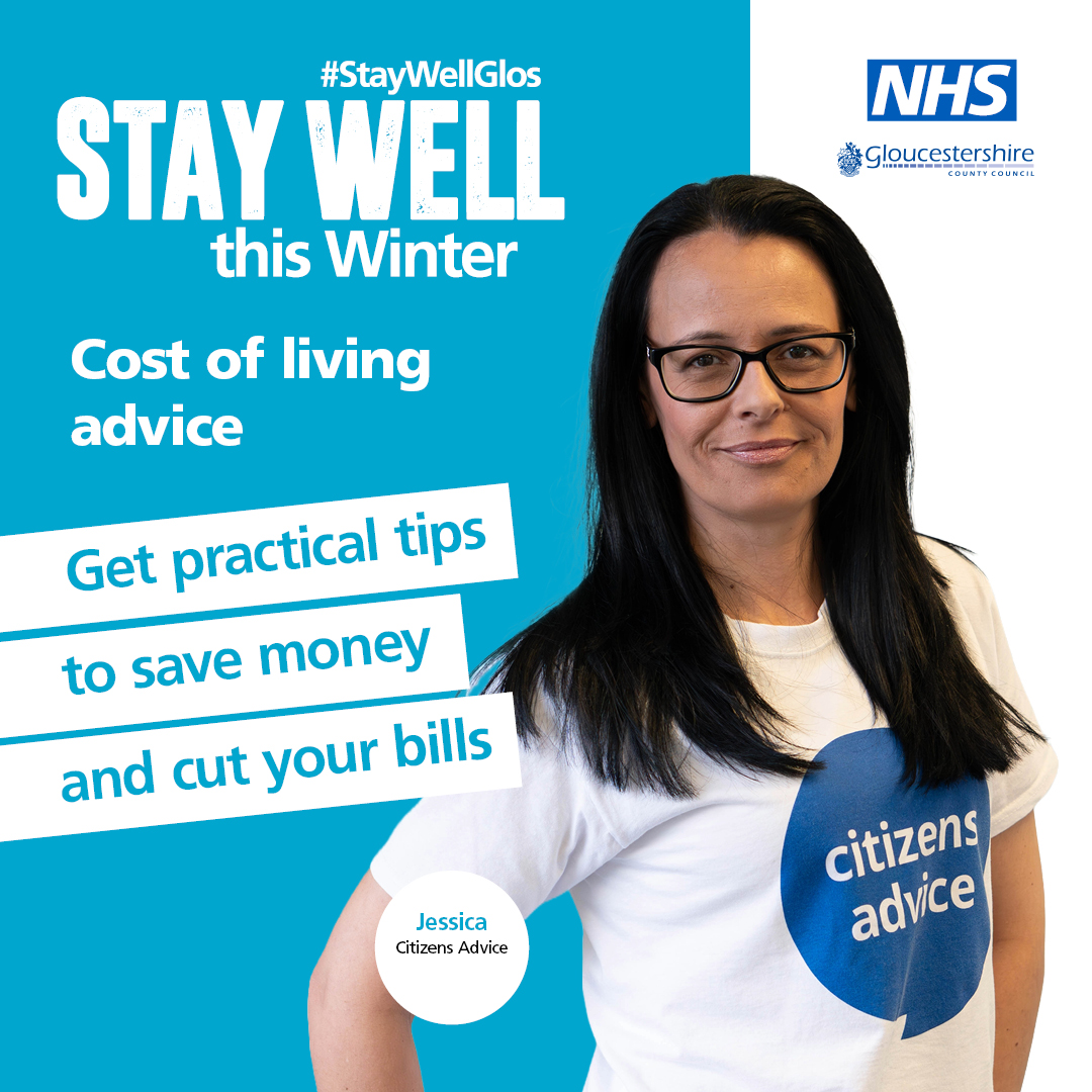 FIND SUPPORT | If you are struggling with the cost of living you might be entitled to extra help. Find out more about benefits, financial support and practical tips from Citizens Advice onegloucestershire.net/swtw to find out more. 
#StayWellGlos