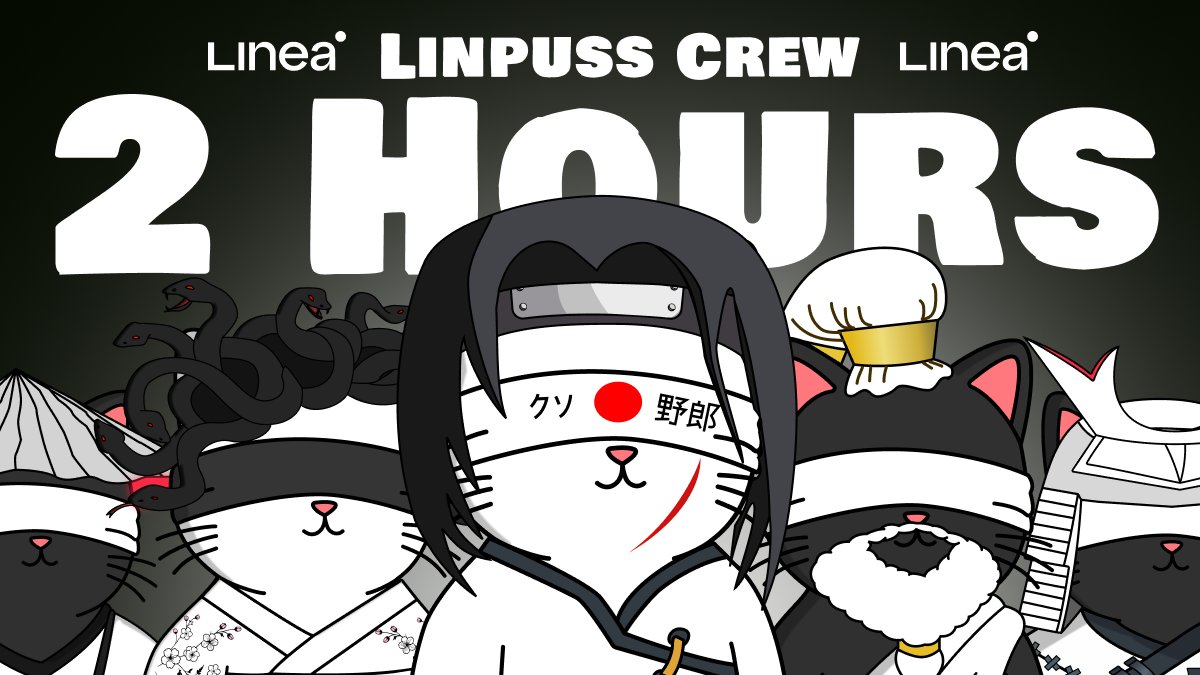 LinpussLinea's tweet image. Launch live streamed w/ @LineaBuild 🚨

Comment #LPUSSNFT 🎁

10 WL Drop Wallets FAST &amp;amp; RT ♻️

+ 3 FREE AIRDROPS 👇 

Fasten your Seatbelts 🚀