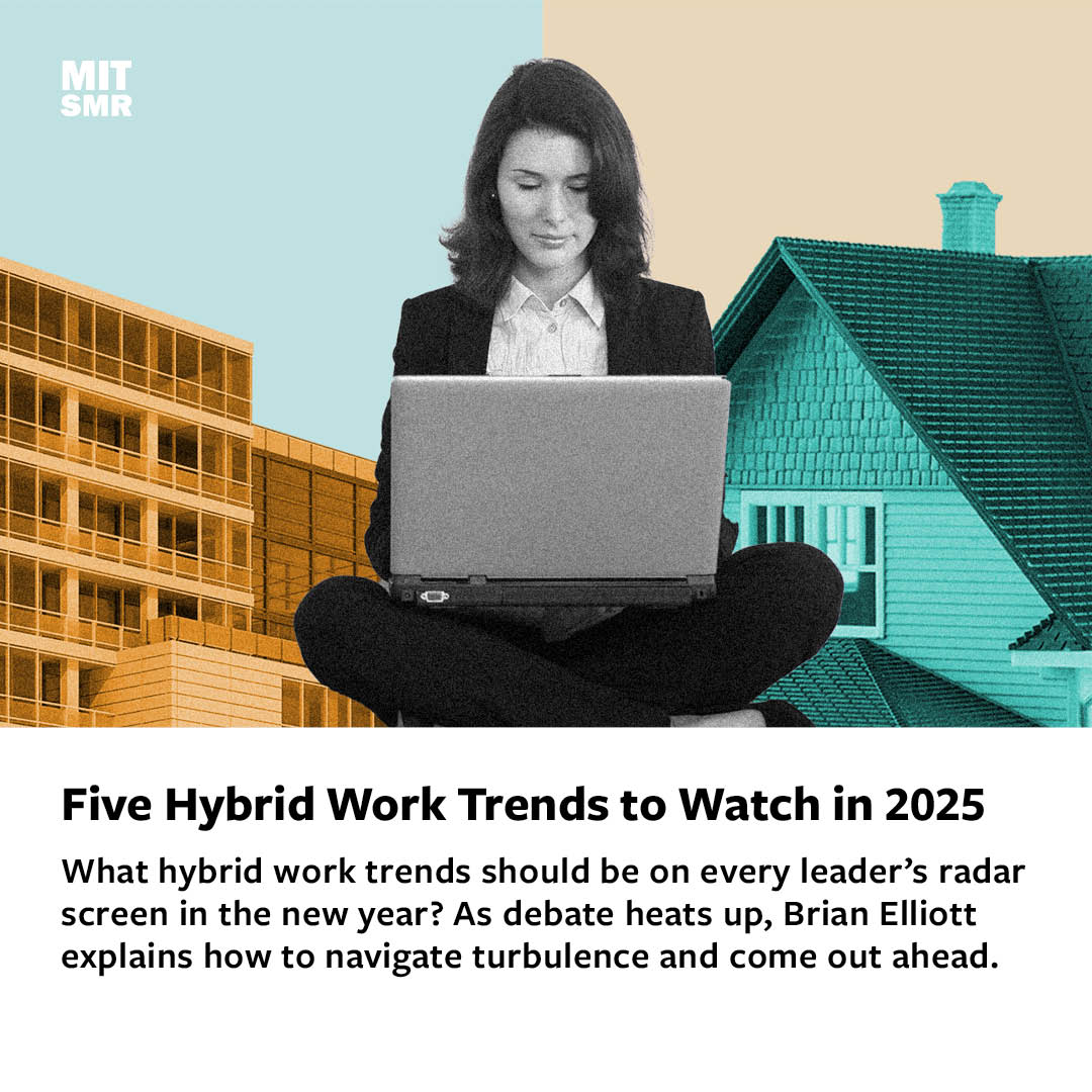 mitsmr's tweet photo. Hybrid work expert Brian Elliott says leaders can expect debate — and reap advantages — by understanding key trends. https://t.co/vE10XQf1yK https://t.co/wAVruFGgOt