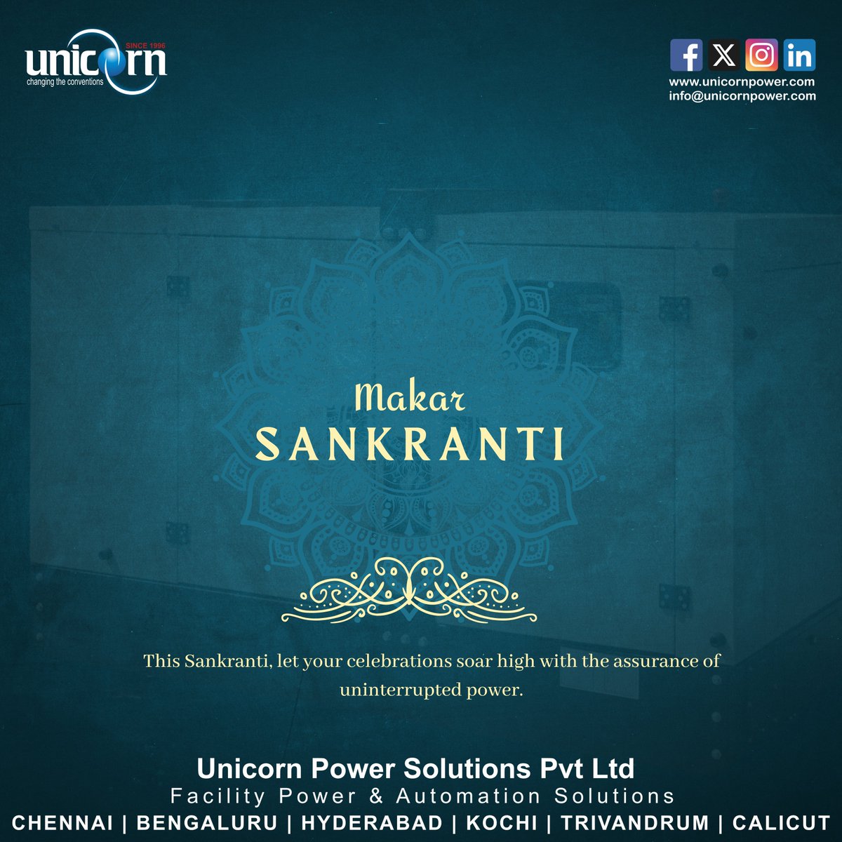 unicornpower___'s tweet photo. This Sankranti, let your celebrations soar high with the assurance of uninterrupted power. 🌞🪁 #UnicornBackup #PoweredFestivities #StayBright https://t.co/GnMD6dmJ4A