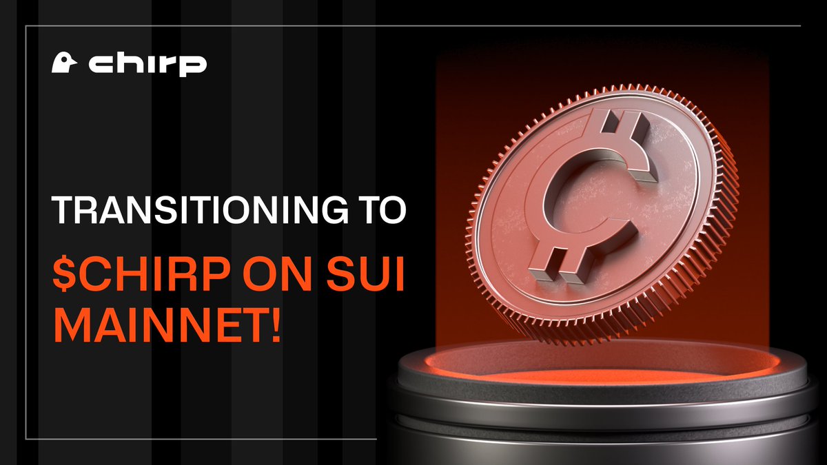 The testnet phase has officially ended! 
We’re transitioning all platform operations on <a href="/SuiNetwork/">Sui</a> mainnet to $CHIRP token, which is now verified on <a href="/suiscanofficial/">Suiscan</a>.

suiscan.xyz/mainnet/coin/0…

What You Need to Know:
- The Test Coin is no longer valid.
- The transition process