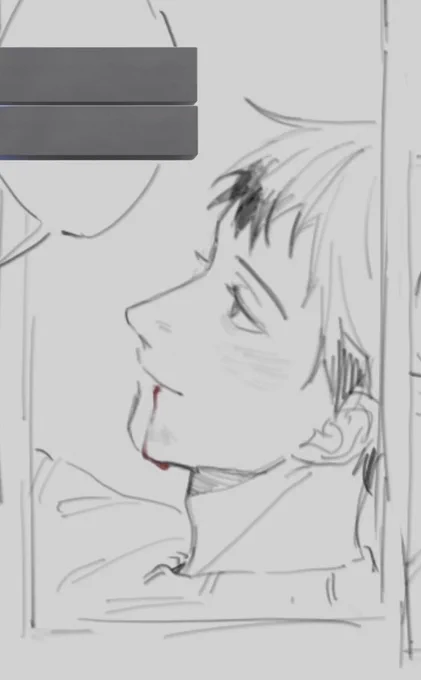 [wip] this kita i drew looks so pretty and fond… unfortunately he also looks like hes fucking dying (hes fine) 