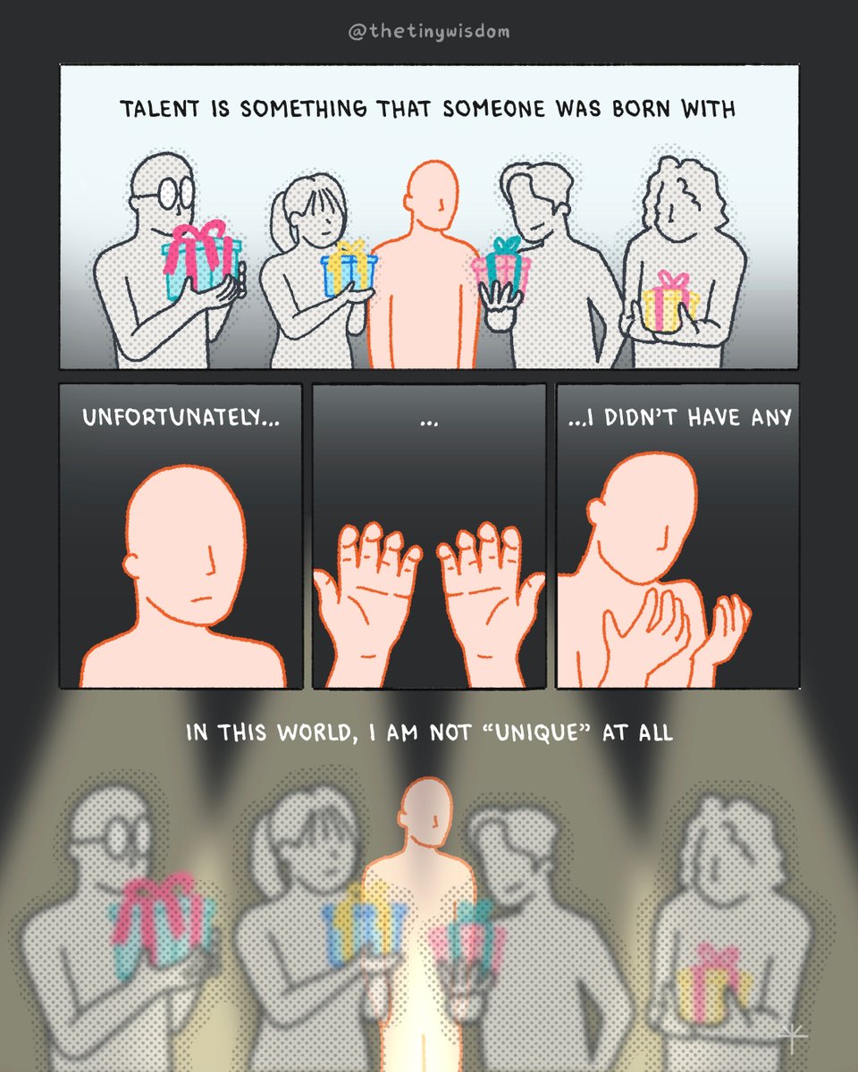 thetinywisdom's tweet image. Ever since I was a kid, I knew that I didn't have any talent

Part 2/4