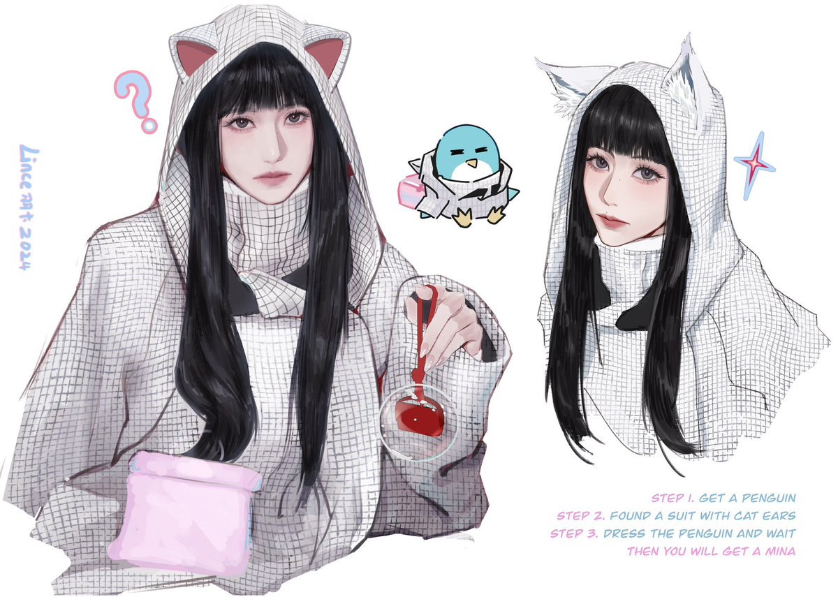 Lc_yubin_'s tweet image. #MINA 前段時間企鵝癮了 需要吸企鵝才能好⋯