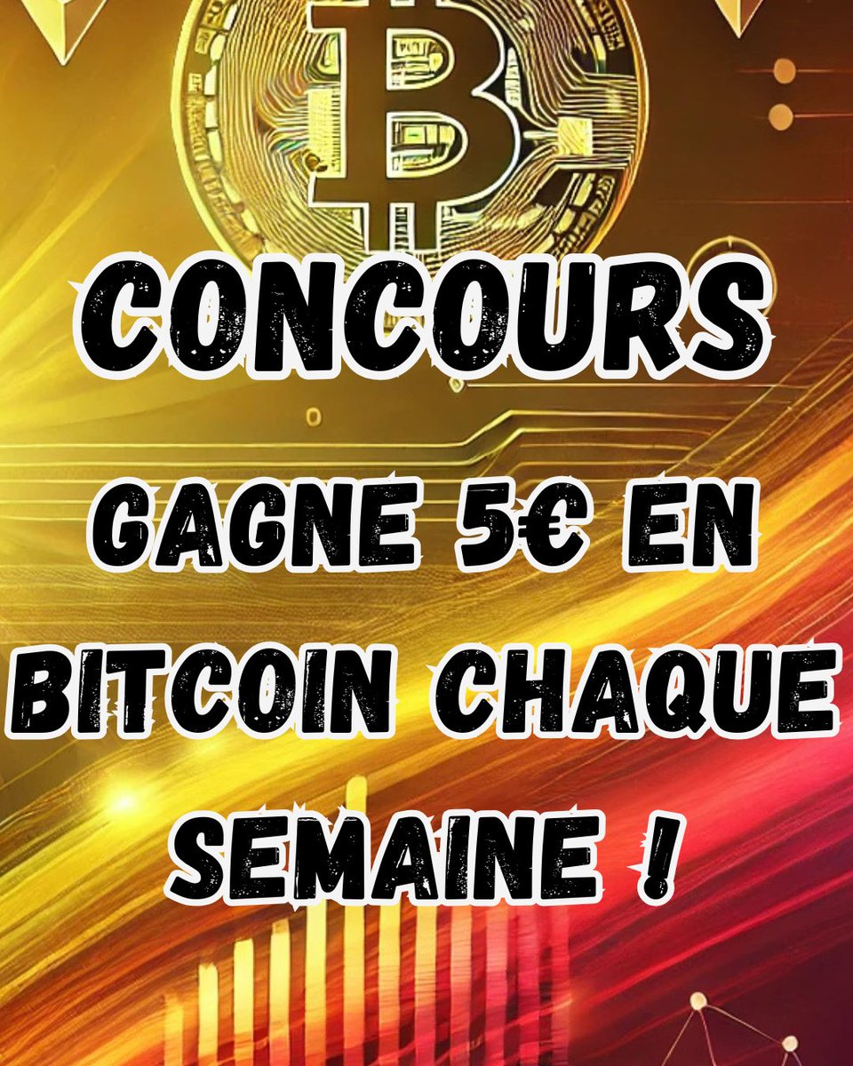cryptolema80788's tweet photo. 🎉 CONCOURS HEBDOMADAIRE - GAGNEZ 5€ EN BITCOIN ! 🚀 Détail sur Insta : @cryptolematin

https://t.co/uqfQRNEsOH

#ConcoursCrypto #Bitcoin #CryptoLeMatin #BitcoinGiveaway #ConcoursInstagram #CryptoEducation #DécouverteBitcoin #ApprendreEnJouant #Giveaway https://t.co/GzuldZezrh