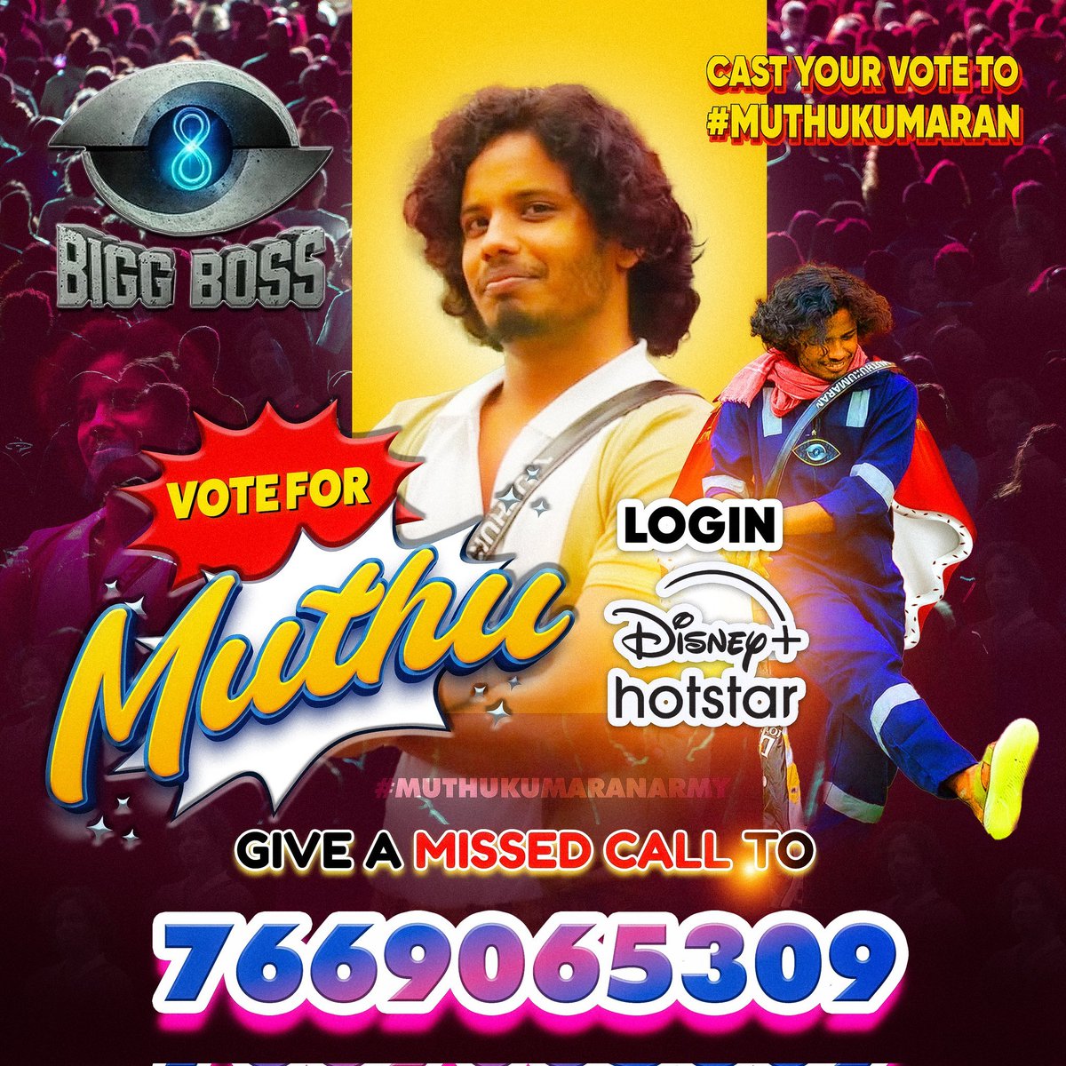 ShanujanVijay's tweet photo. #Firstday #voting 

#vote for #Muthukumaran 

#Login into #disneyplushotstar app.

@kumaran_kural 

#Muthukumaran #Muthukumaran𓃵 #MuthukumaranArmy #Biggboss #BiggBossTamil8 #international #national #worldwide #trending #viral #news #india #tamil #tamil #telugu #hindi https://t.co/QsWUnoBDfo