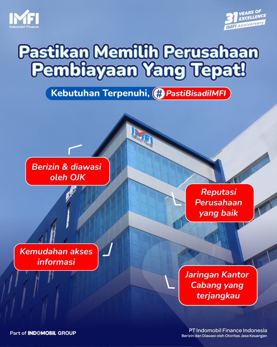 IMFIClub's tweet photo. Kenapa kita harus memilih perusahaan pembiayaan yang tepat? 

Karena ada beberapa hal yang harus diperhatikan untuk kenyamanan bersama sebagai customer, apa saja sih kira-kira yang harus diperhatikan? Yuk simak berikut ini! https://t.co/FhlBheZrwF