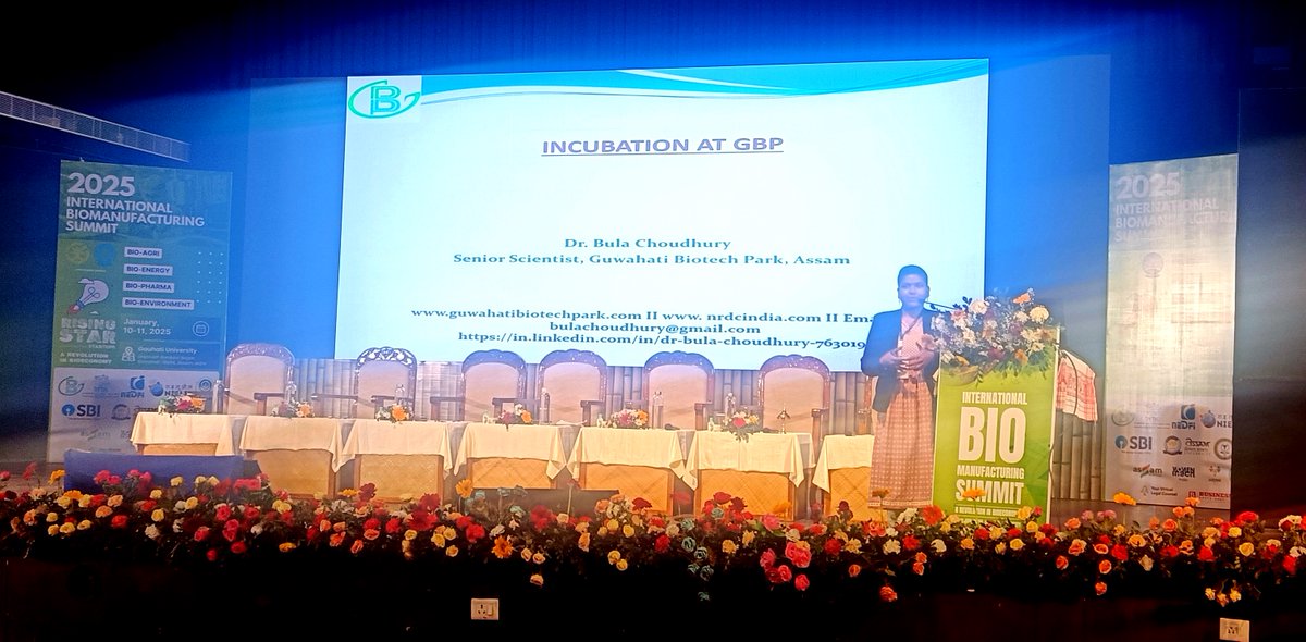 GBP_assam's tweet photo. 👉 Investor-Entrepreneur Meet 
👉 Startup pitches &amp; exhibitions 
👉 Inspiring session by Dr. Bula Choudhury, GBP
Driving innovation &amp; growth in NER! 💡🌍
#BioManufacturing2025 #InnovationNER #GBP #Entrepreneurship #NEISED #Collaboration https://t.co/tltdGVnBo5