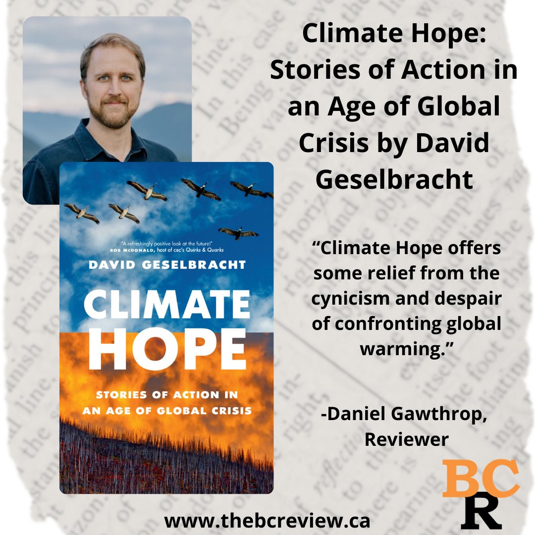 The British Columbia Review (formerly Ormsby) (@booksinbc) on Twitter photo #BookReview: Climate Hope by David Geselbracht “Climate Hope offers some relief from the cynicism and despair of confronting global warming” <a href="/DMPublishers/">Douglas & McIntyre</a>
thebcreview.ca/2024/12/18/239… #BookReview: Climate Hope by David Geselbracht “Climate Hope offers some relief from the cynicism and despair of confronting global warming” <a href="/DMPublishers/">Douglas & McIntyre</a>
thebcreview.ca/2024/12/18/239…