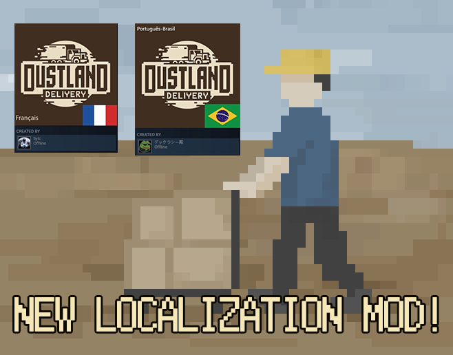 Dustlandelivery's tweet photo. Hey Dustlanders! 🚚✨

Huge thanks to Sylc for the French mod and デックランー殿 for the Brazilian Portuguese mod! 💖

#DustlandDelivery now has localization mods for Japanese, Russian, French, and BP—all thanks to our amazing community. 

We’re so grateful for your efforts！🚛💨 https://t.co/jV1XRvK2eA